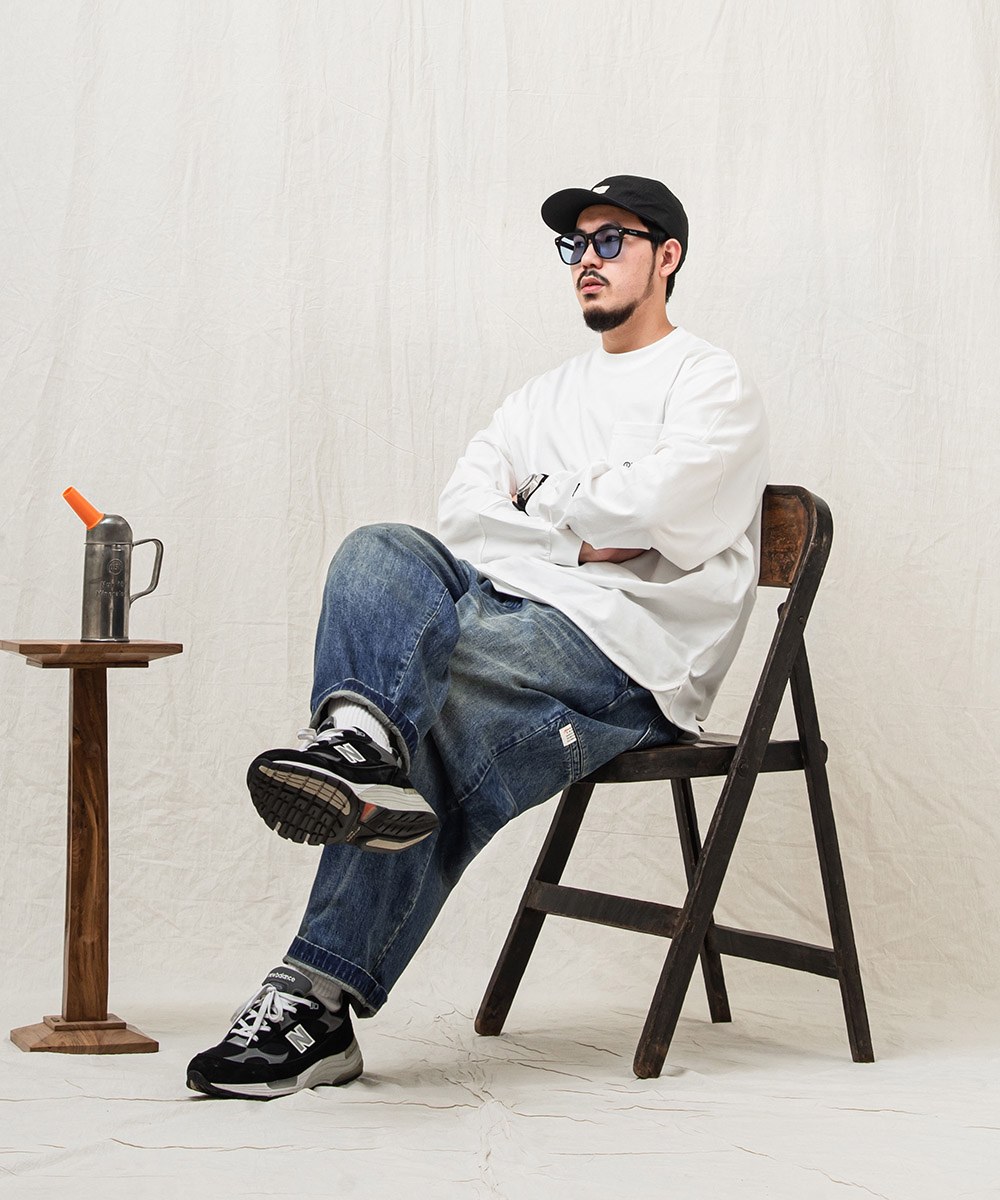 水洗貓鬚牛仔長褲 ENZYME-STONEWASHED HIGE JEANS