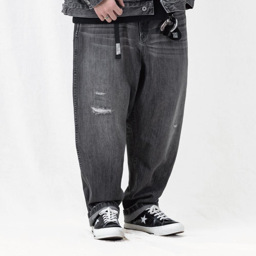 潑漆破壞牛仔褲 vintage washed distressed jeans