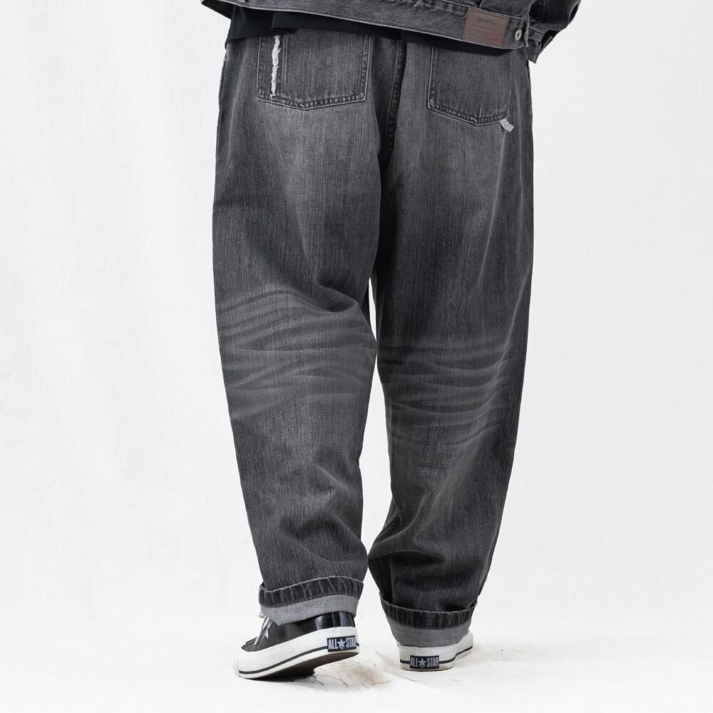 潑漆破壞牛仔褲 vintage washed distressed jeans