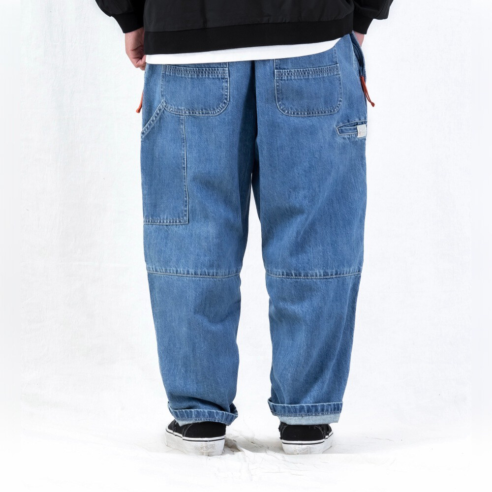 海軍長褲 ENZYME-WASHED TAPERED PANTS