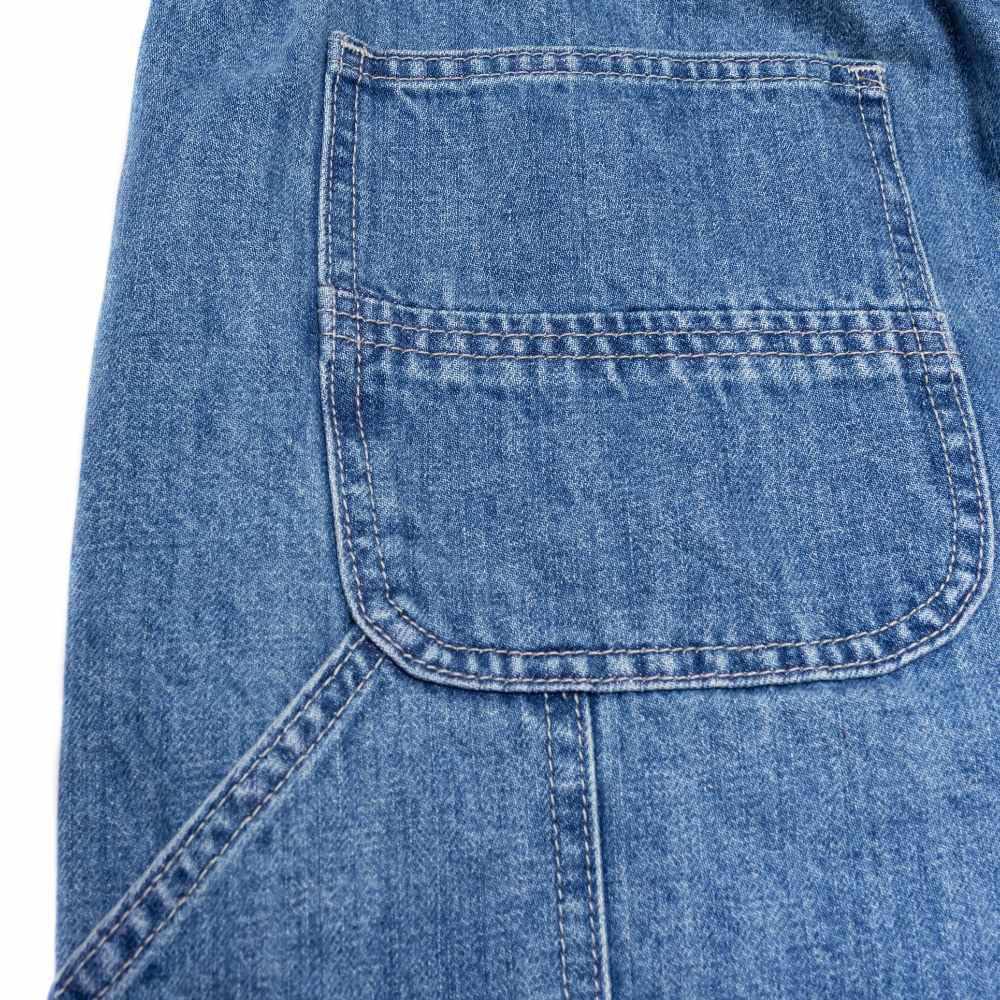 海軍長褲 ENZYME-WASHED TAPERED PANTS