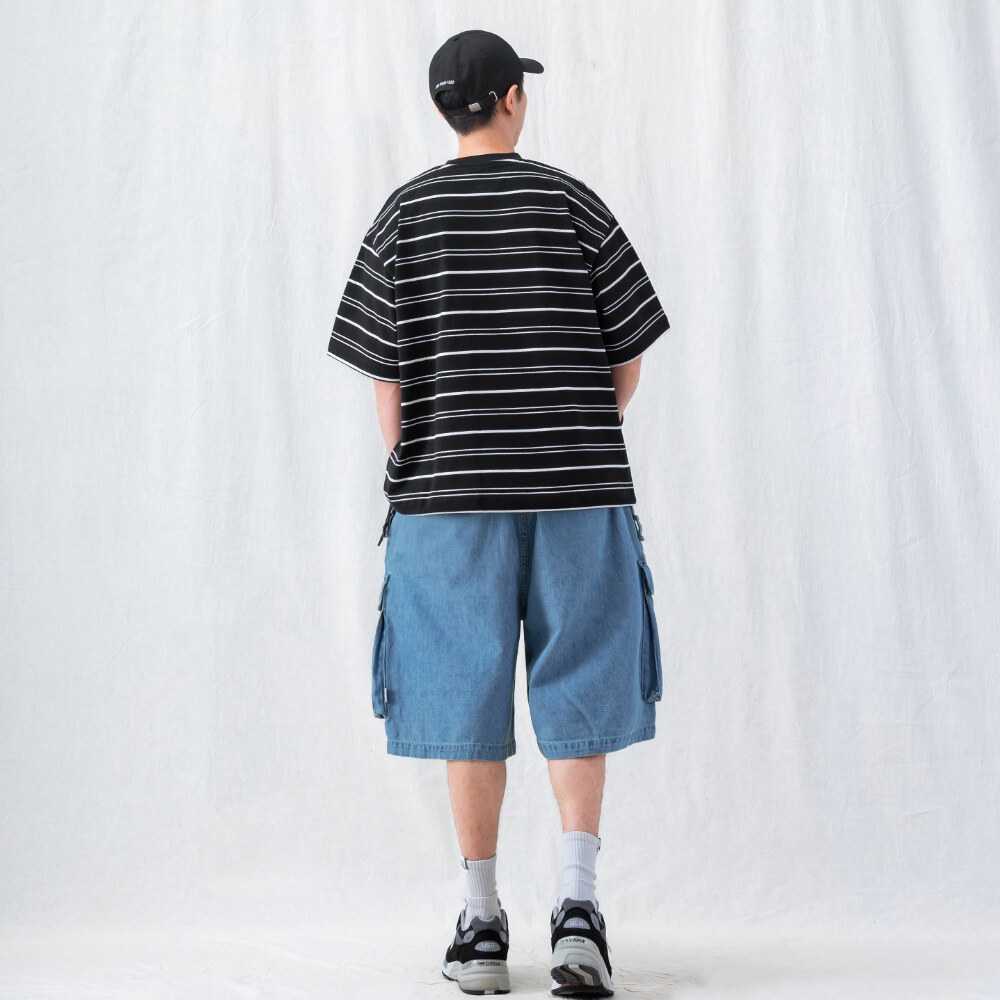 六分口袋短褲 KNEE-LENGTH CARGO SHORTS