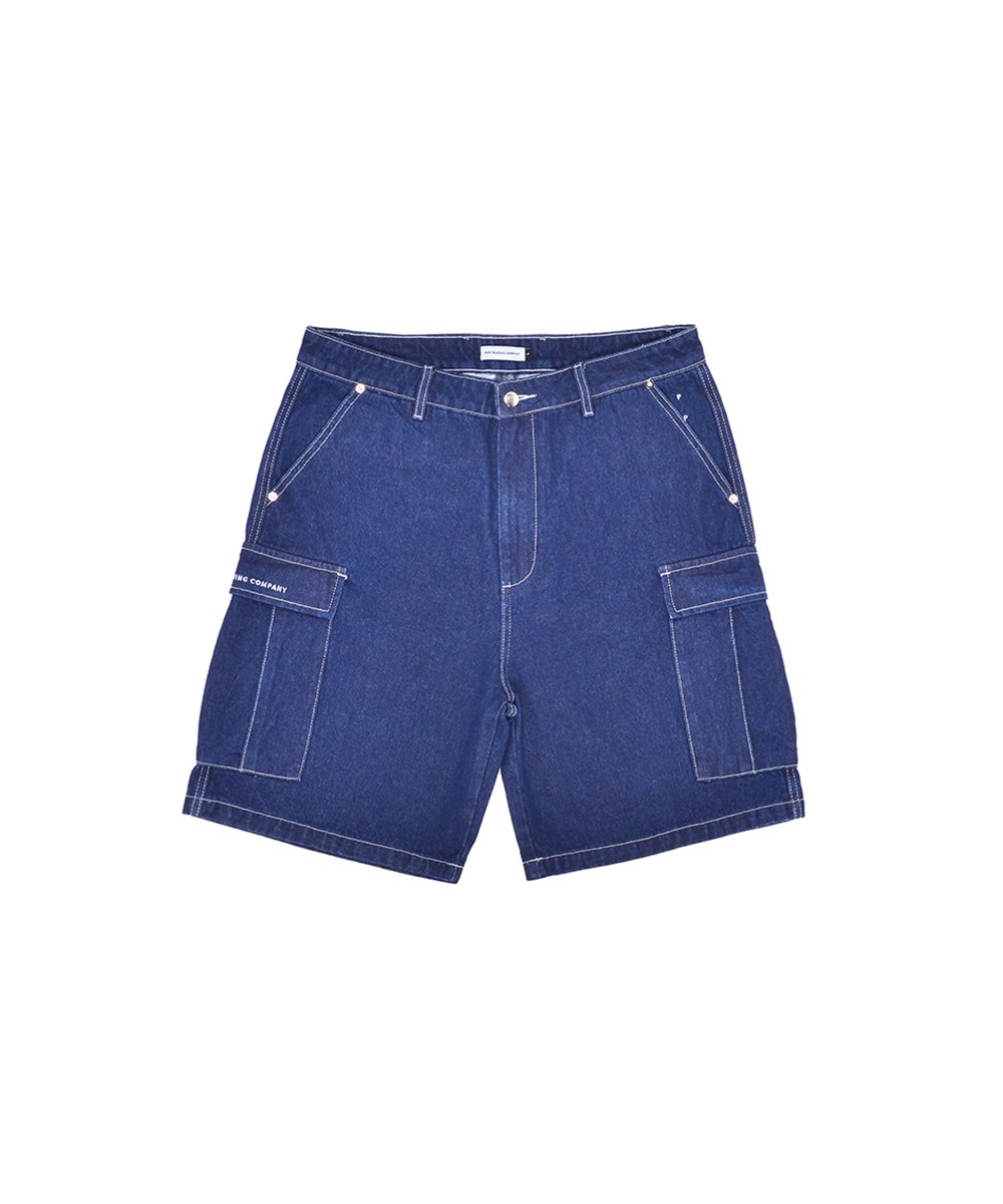 丹寧工作短褲 cargo denim short