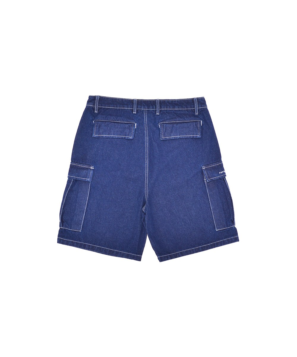 丹寧工作短褲 cargo denim short