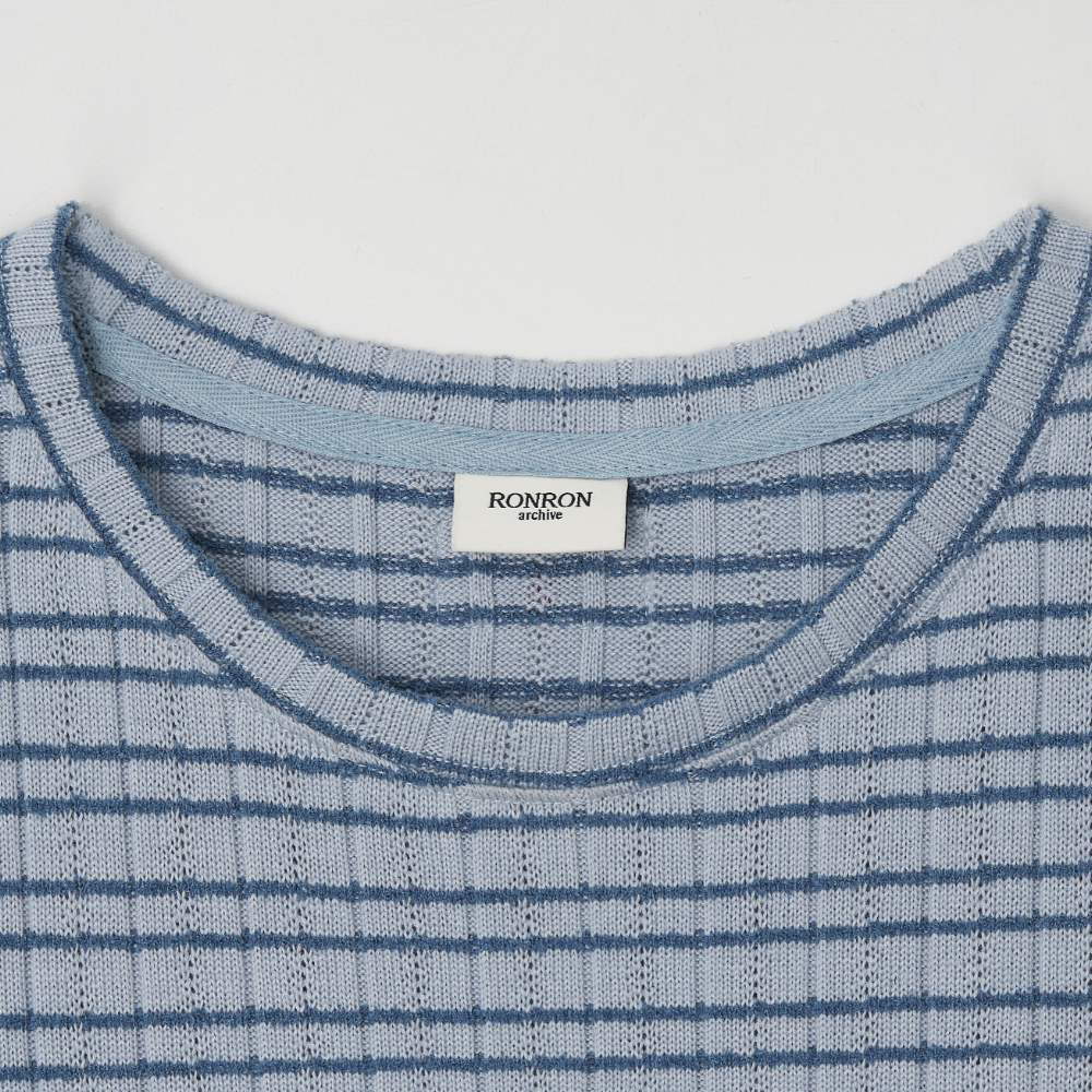 條紋短袖上衣 STRIPE SLIM FIT SHORT SLEEVE