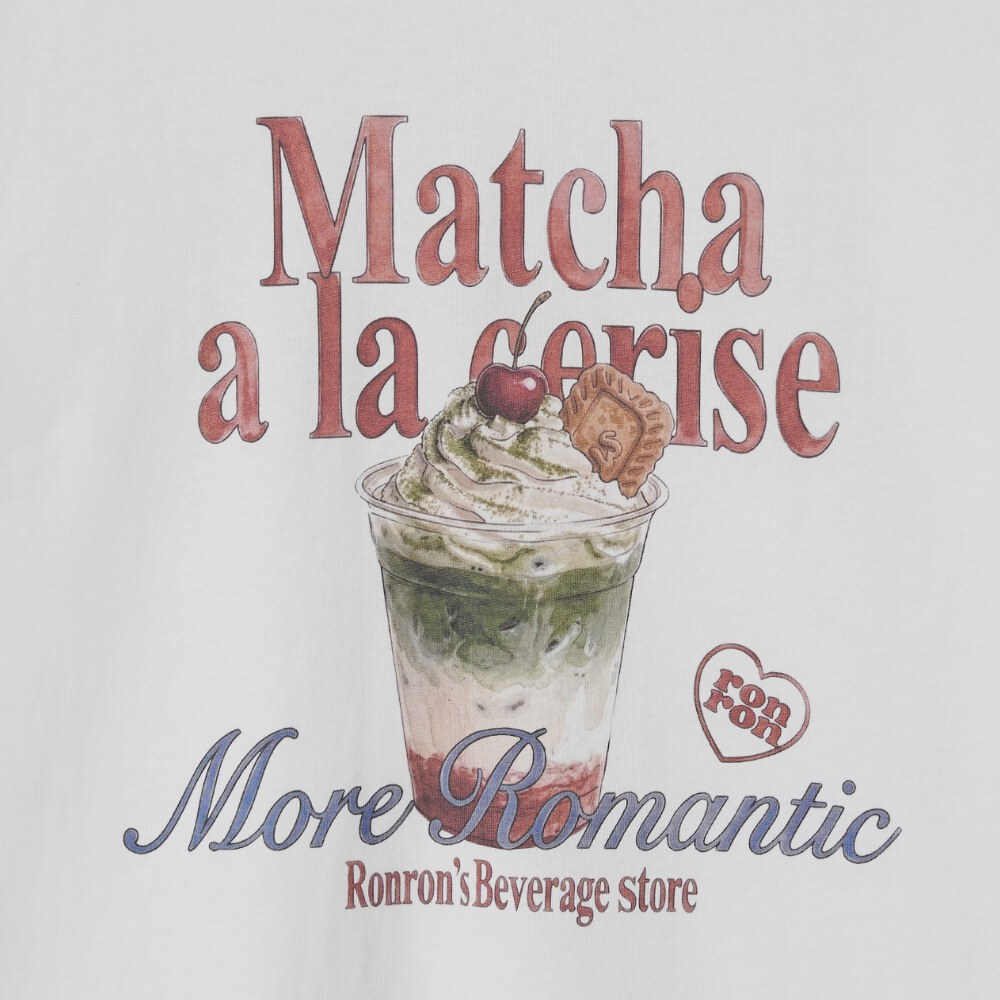 印花上衣 CREAM MATCHA BASIC FIT T SHIRT