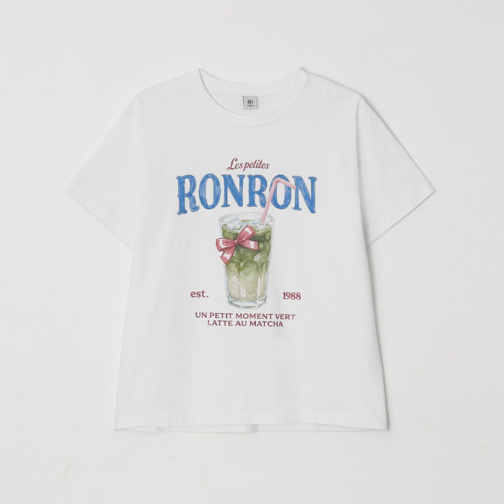 抹茶圖案上衣 RIBBON MATCHA BASIC FIT T SHIRT