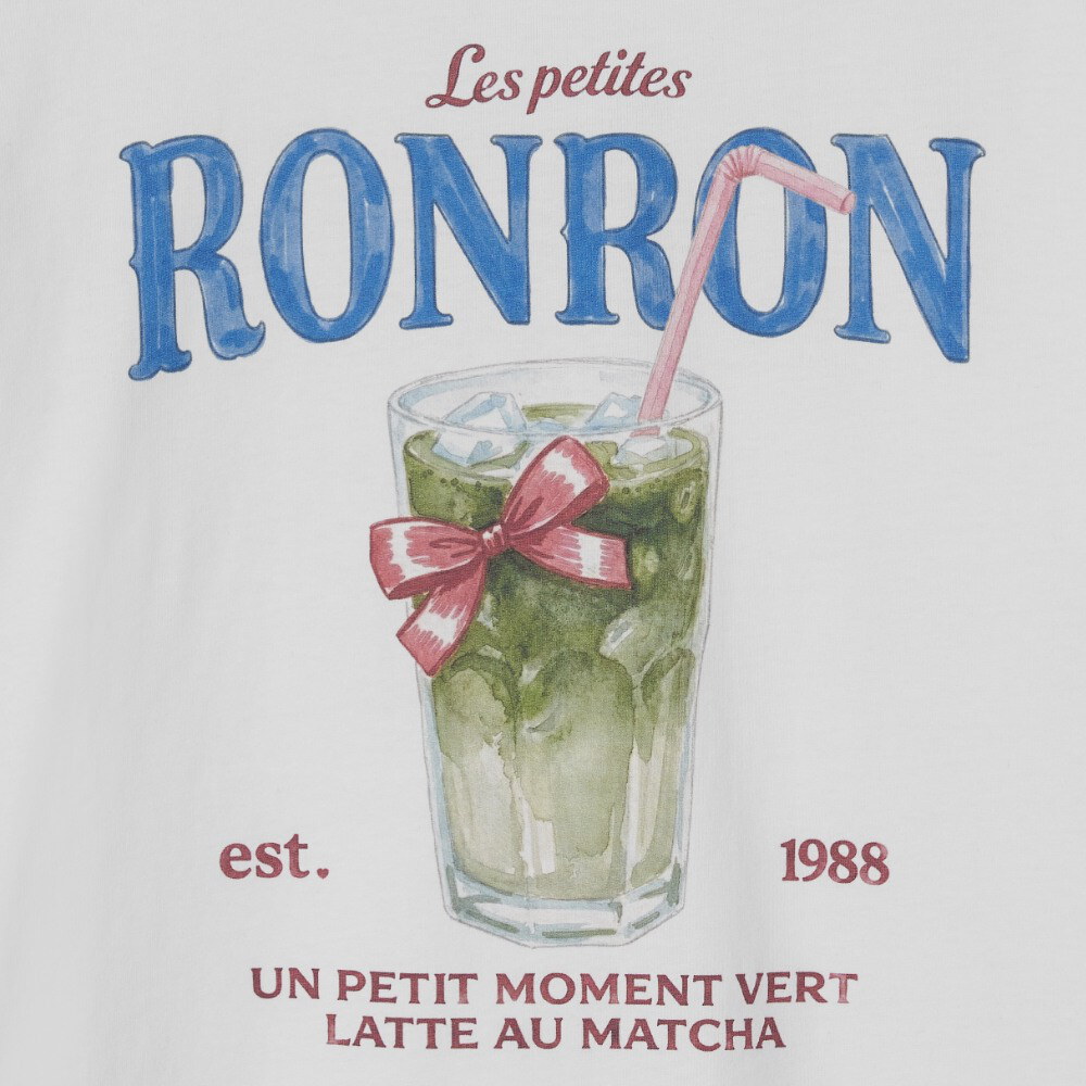 抹茶圖案上衣 RIBBON MATCHA BASIC FIT T SHIRT