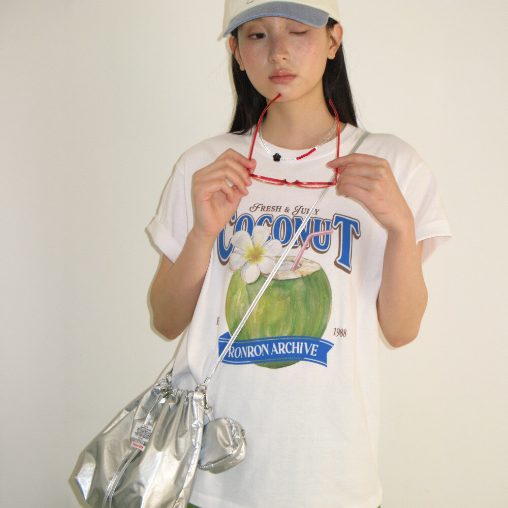 椰子圖案上衣 VINTAGE COCONUT BASIC FIT T SHIRT