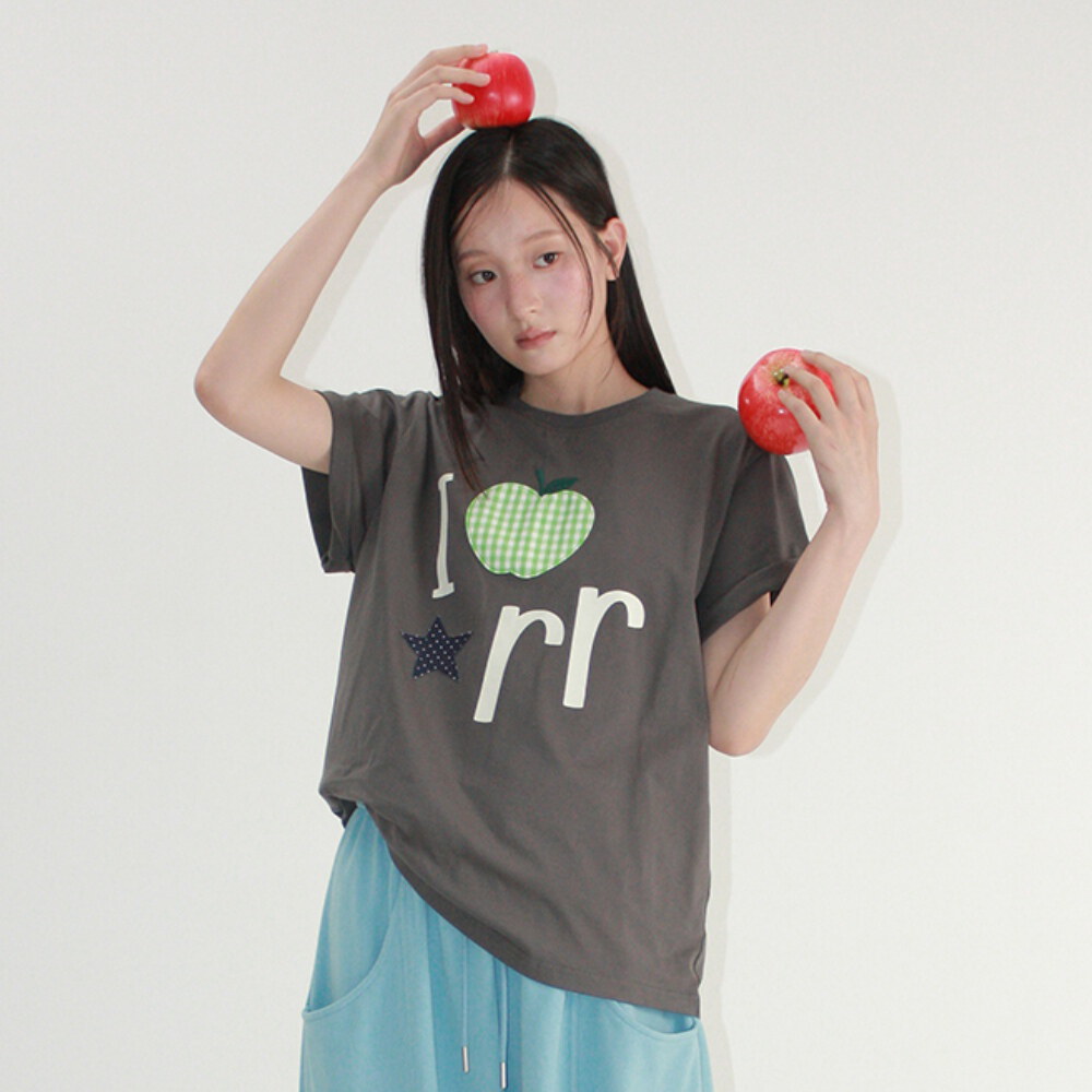 印花短袖上衣 I RR APPLIQUE BASIC FIT T SHIRT