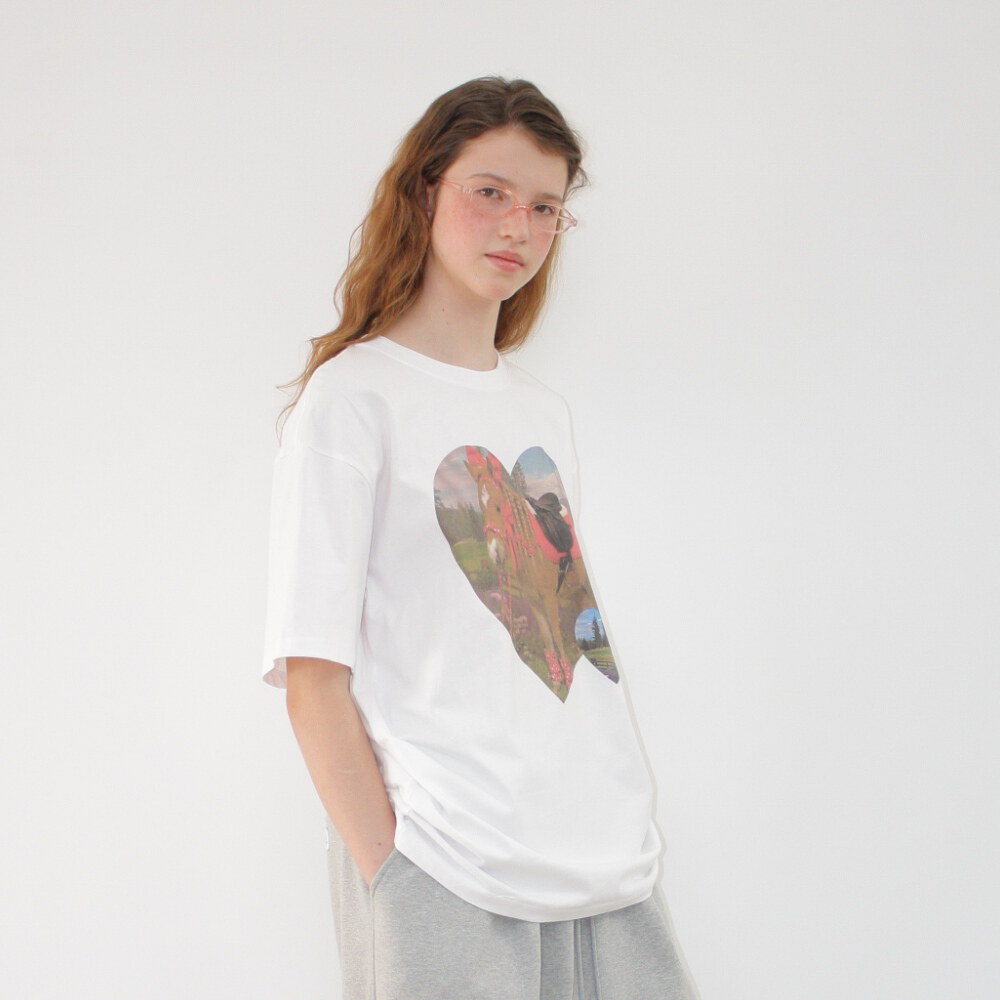 小馬印花上衣 PONY HEART OVER FIT T SHIRT