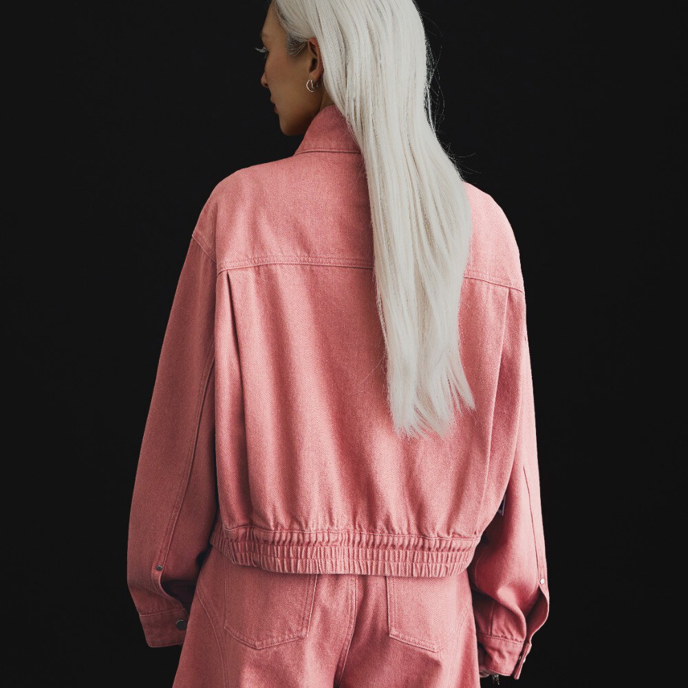 Stand Collar Denim Jacket