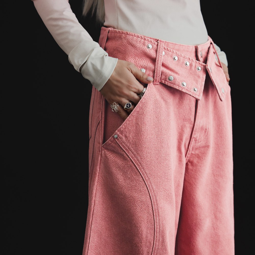 Shift Panel Denim Trousers
