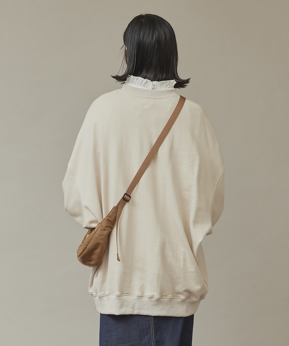 圓領Oversize刺繡大學Tee