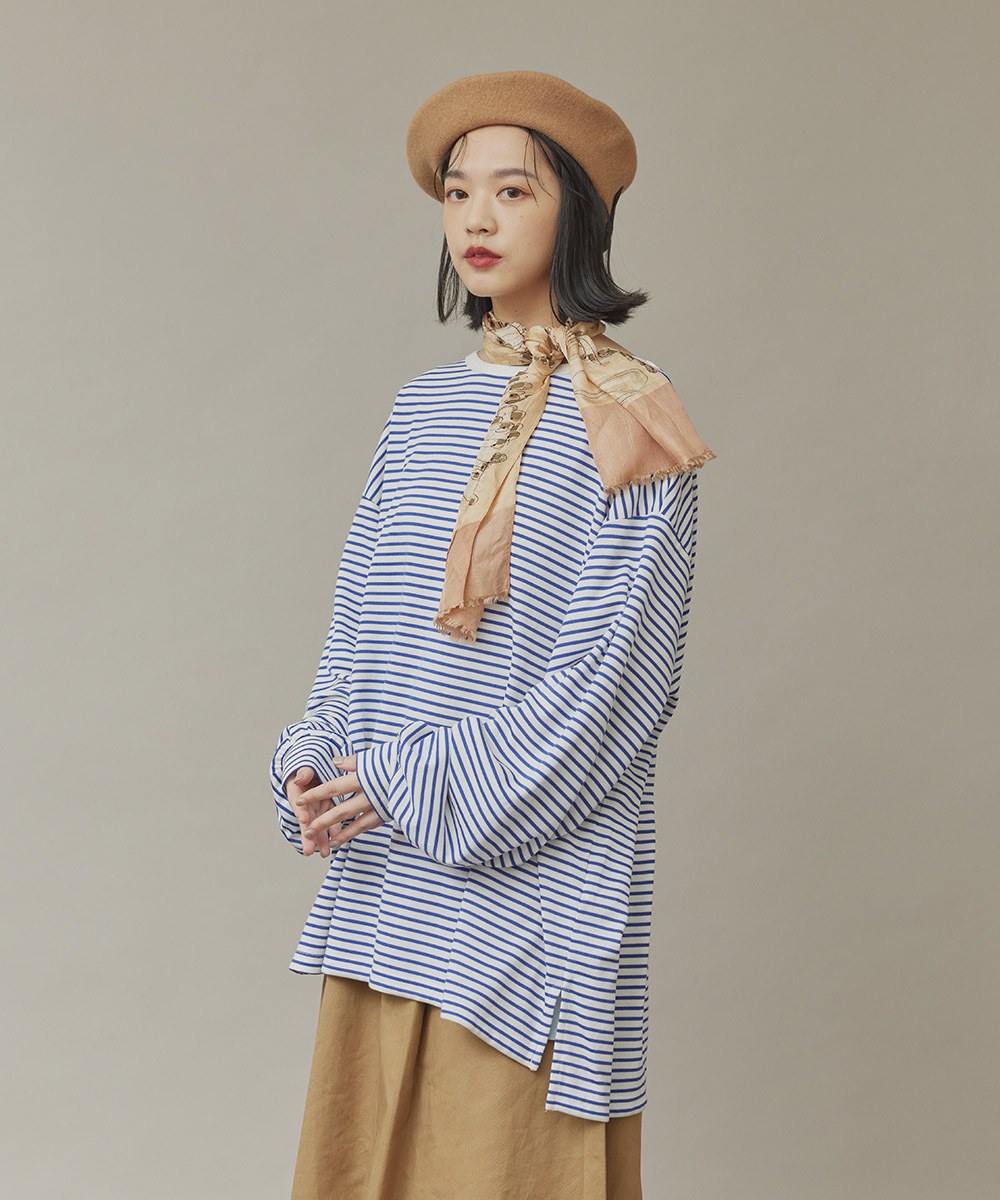 經典巴斯克澎袖條TEE