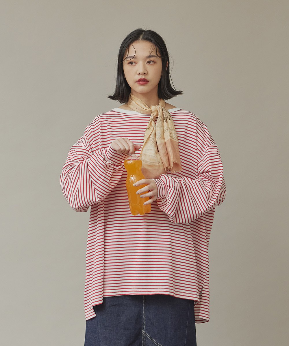 經典巴斯克澎袖條TEE