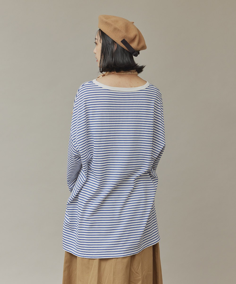 經典巴斯克澎袖條TEE