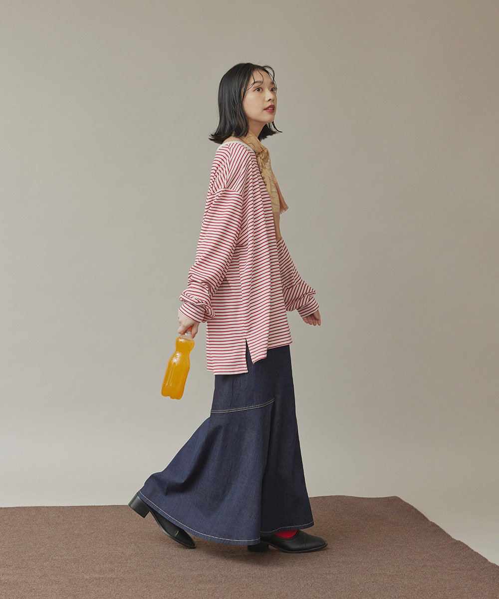 經典巴斯克澎袖條TEE