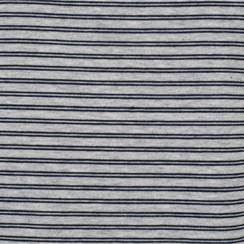 條紋拼接細褶上衣