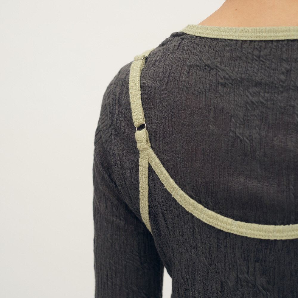 蕾絲兩件式疊穿上衣