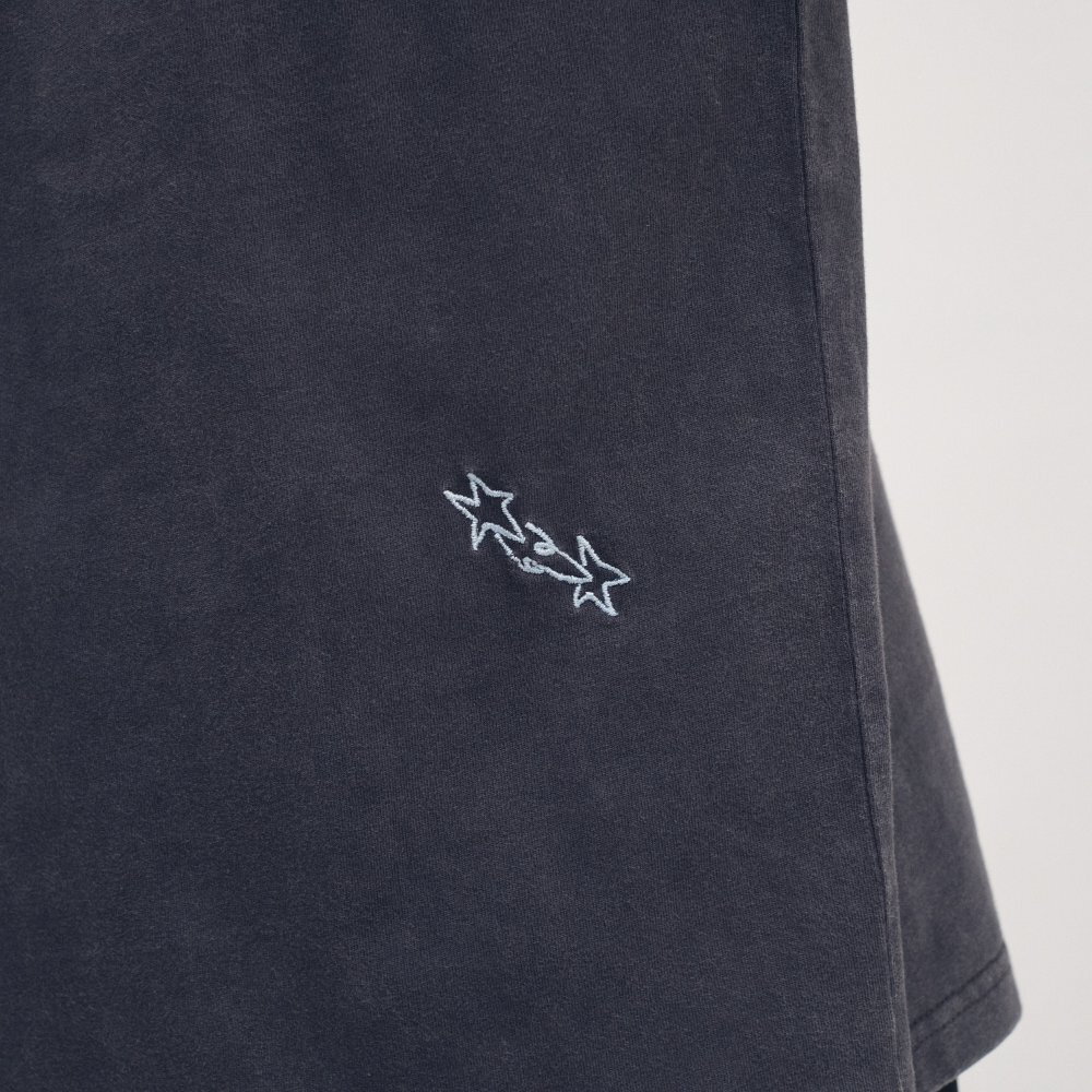 SAAKO 刺繡寬鬆水洗tee
