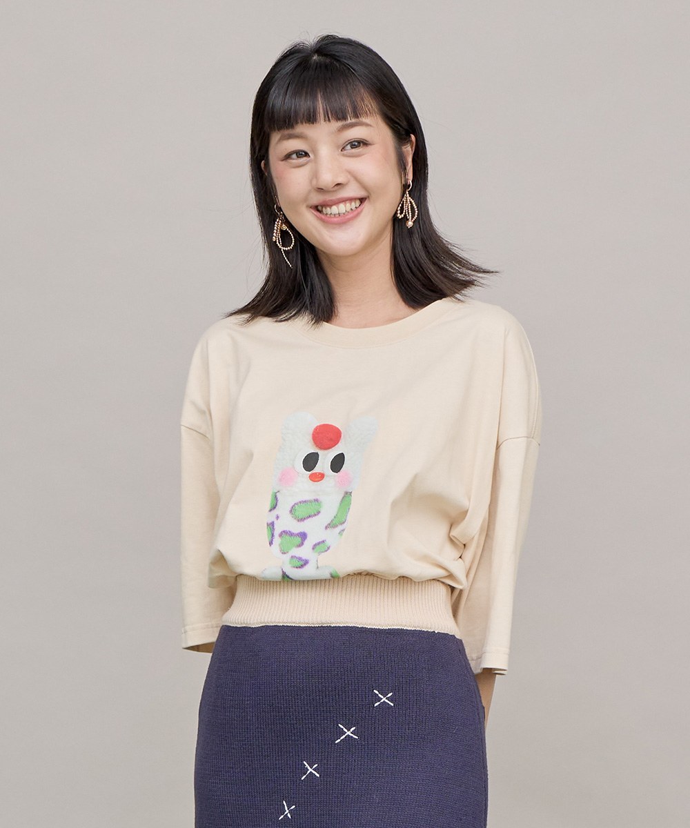 豹紋聖代小兔TEE