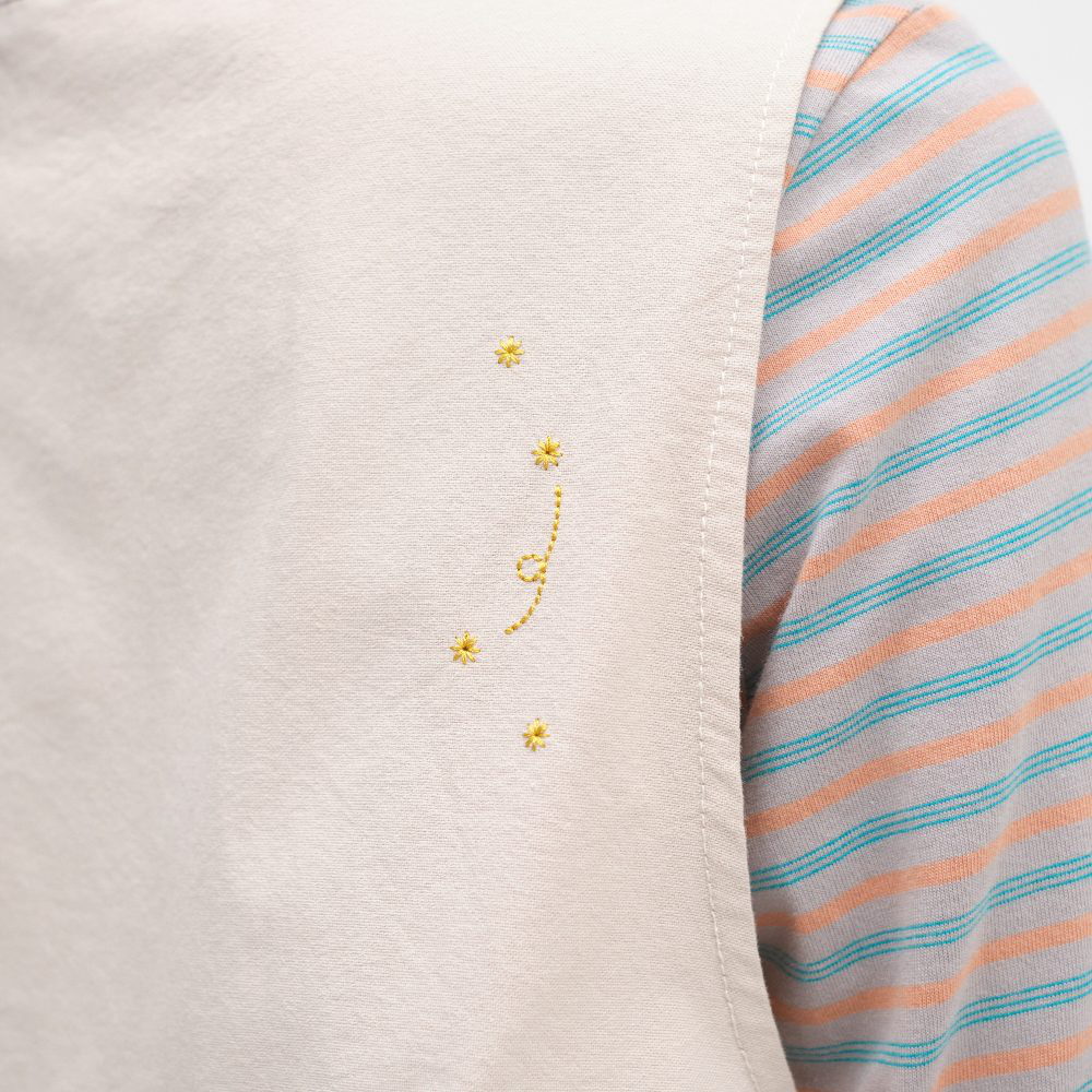 星星塗鴉刺繡綁帶背心