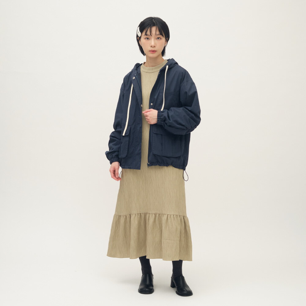 大口袋連帽工裝外套