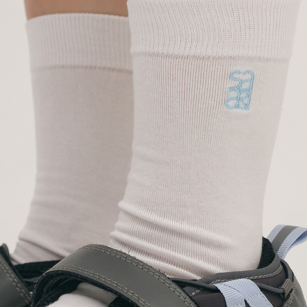 SAAKO logo 中筒襪(兩入一組)
