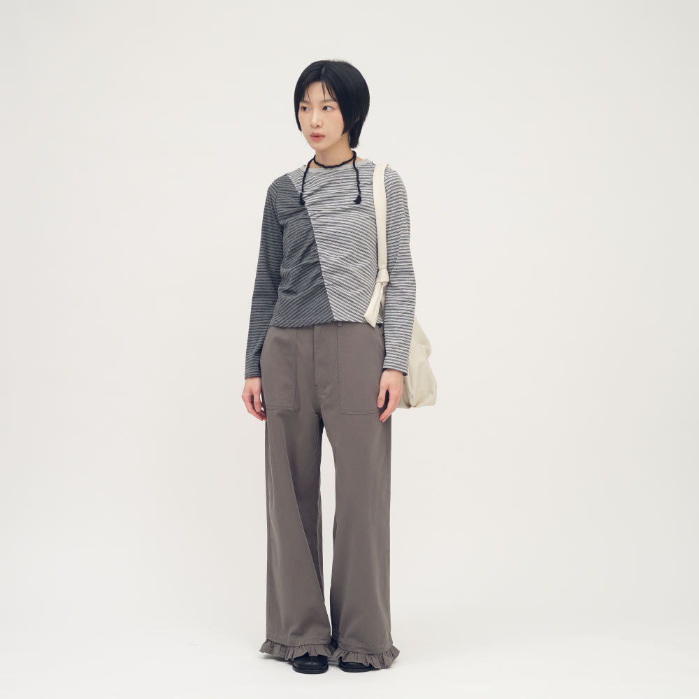 皮感斜跨羊角包