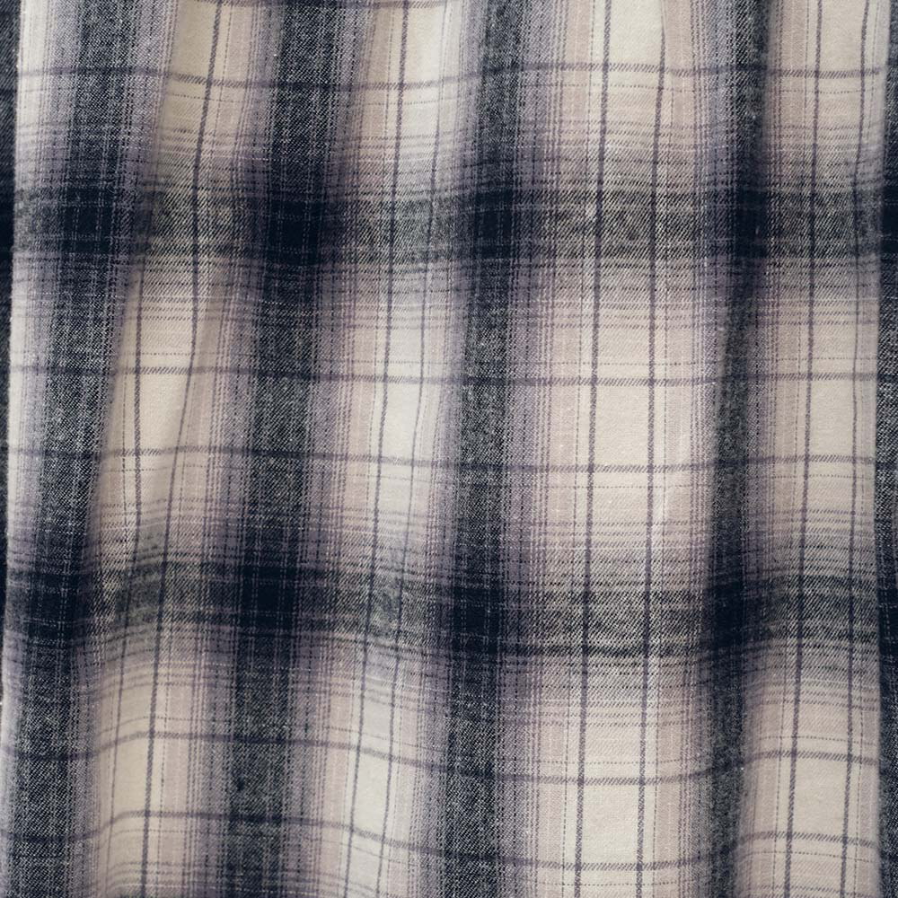 流蘇下擺格紋襯衫