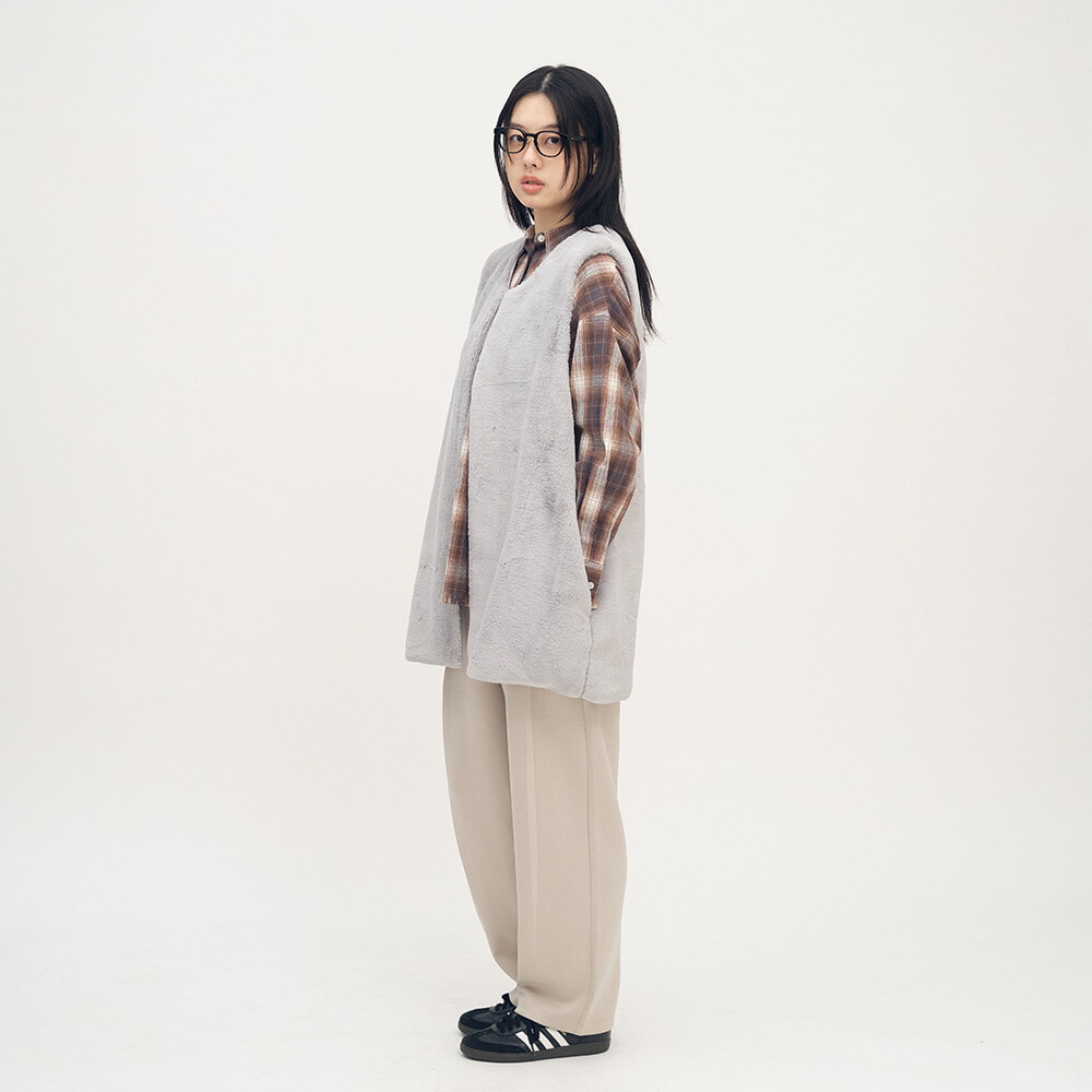 流蘇下擺格紋襯衫