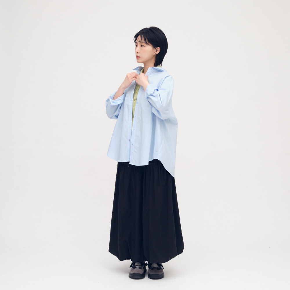 後開叉細節襯衫