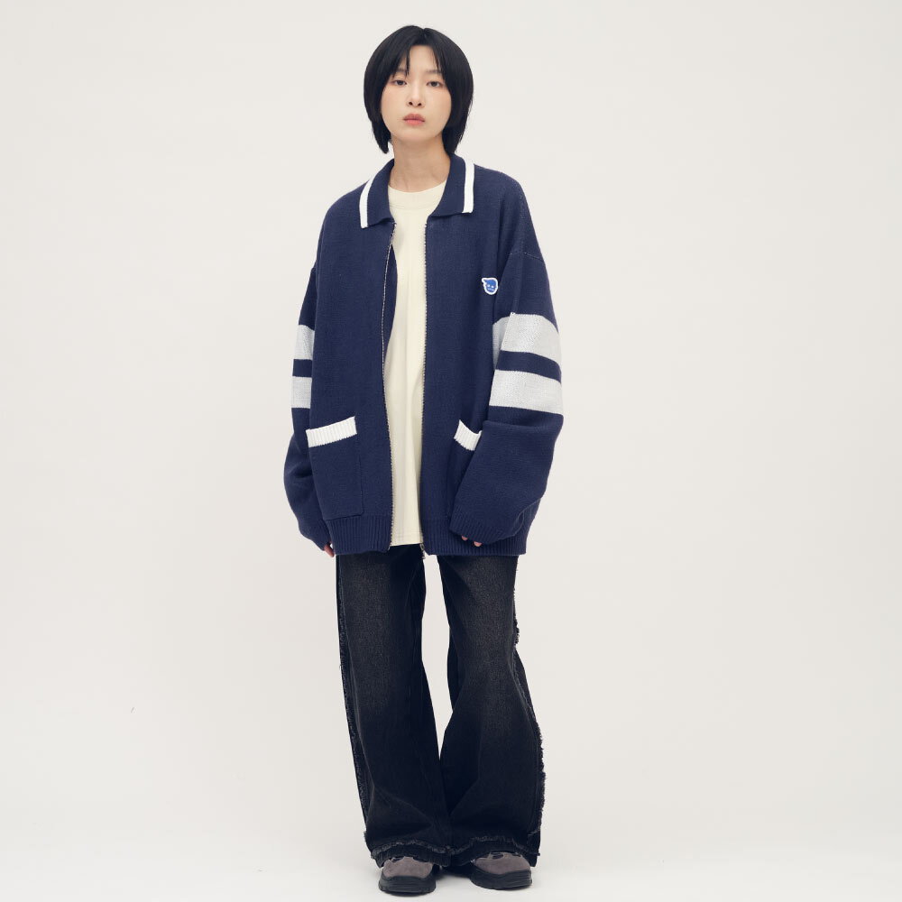 不收邊丹寧寬褲