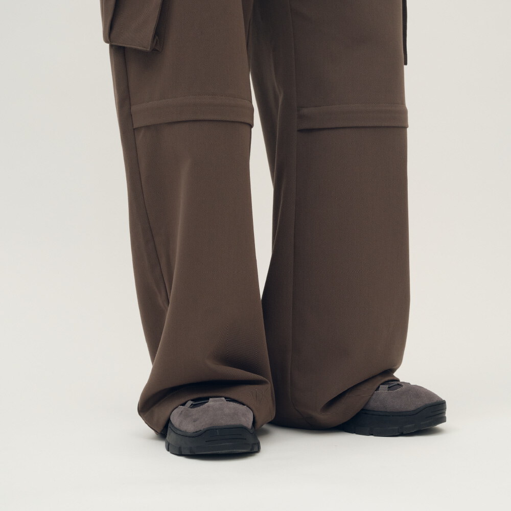 立體口袋西料工裝褲