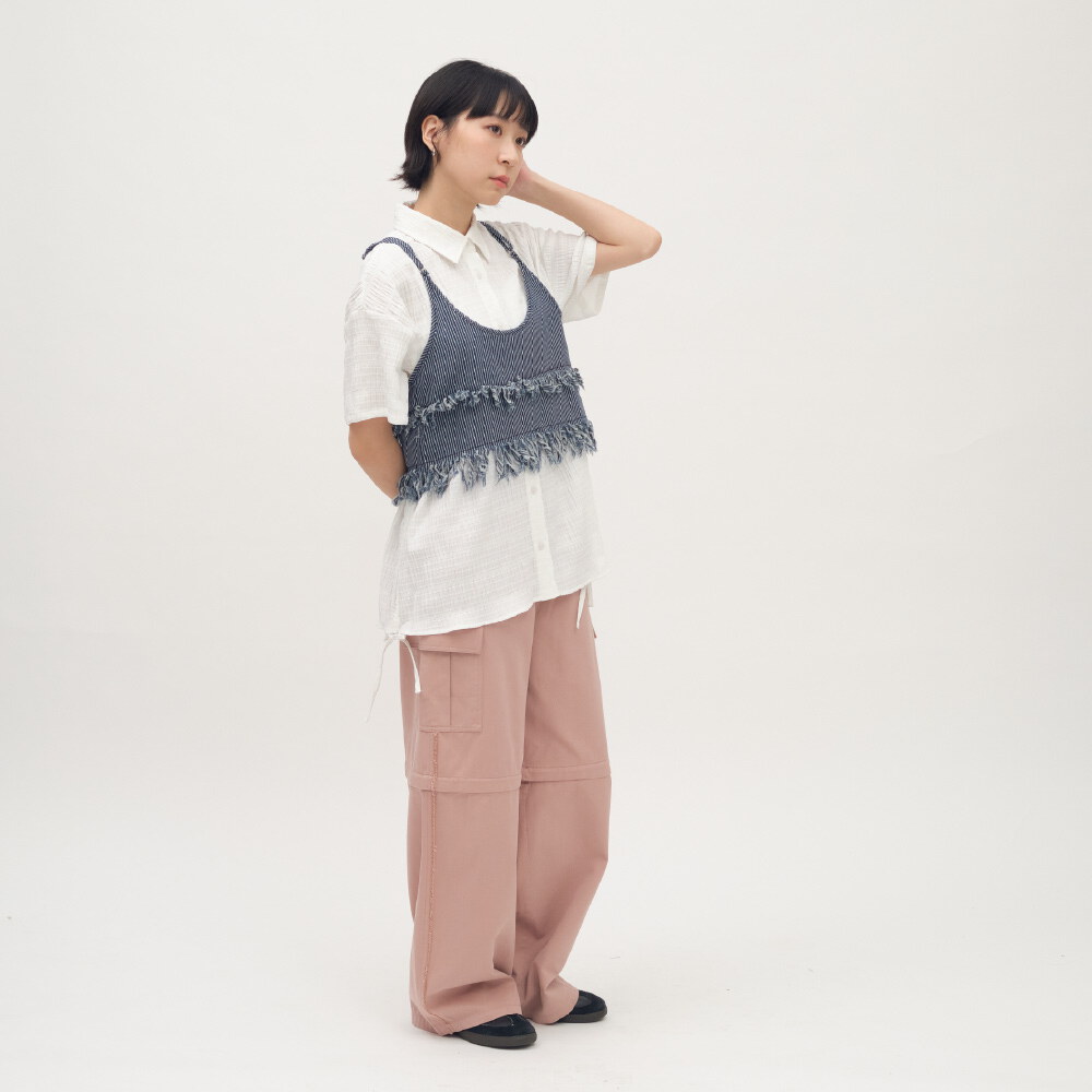 2WAY可拆工裝寬褲