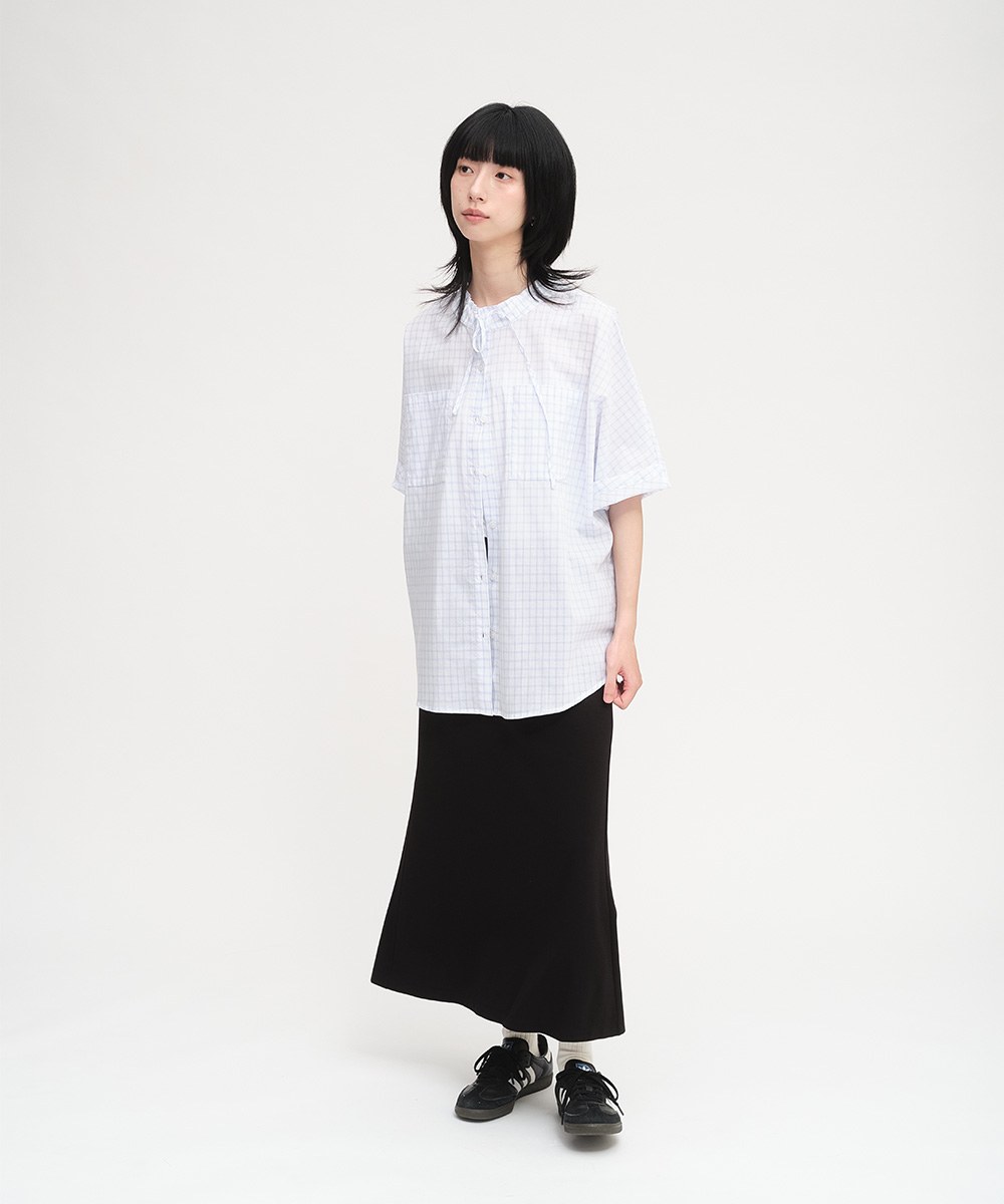 涼感修身尾裙