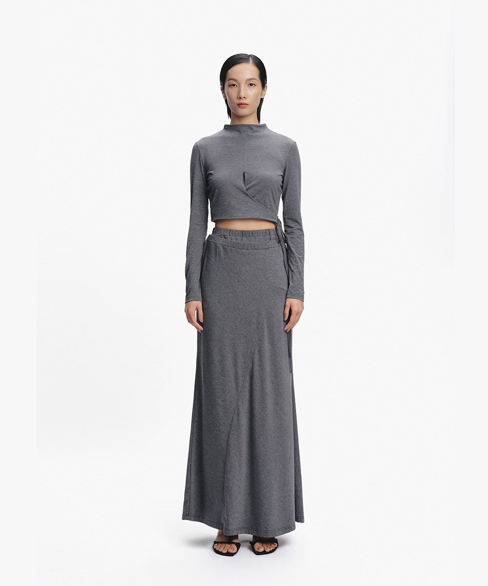 不對稱魚尾裙 Asymmetric Construction Skirt