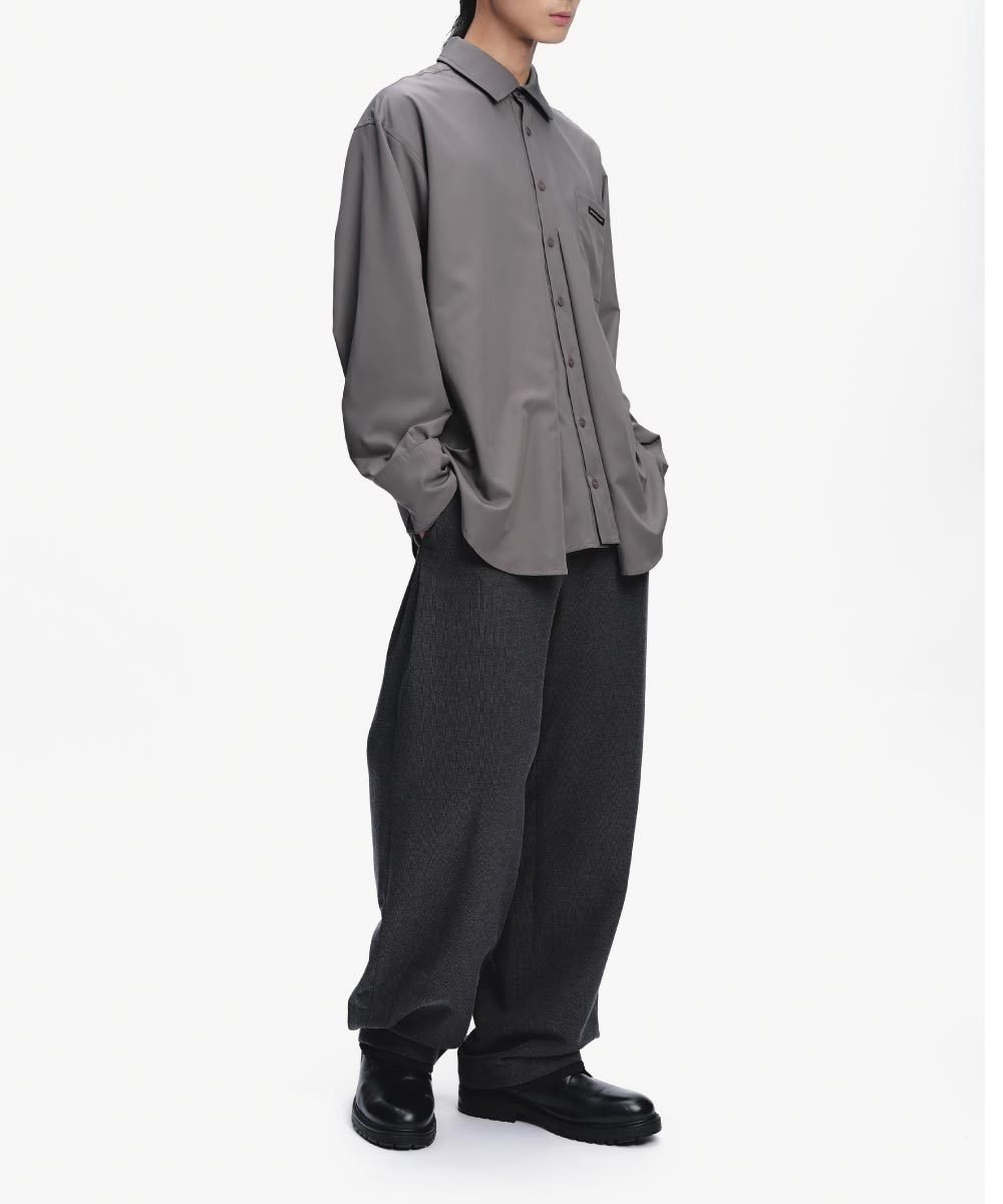 落肩口袋襯衫 Pleat Pocket Shirt