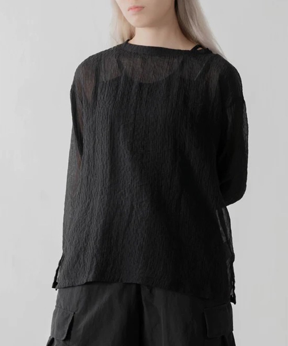 長袖上衣 Long Sleeve Textured Top