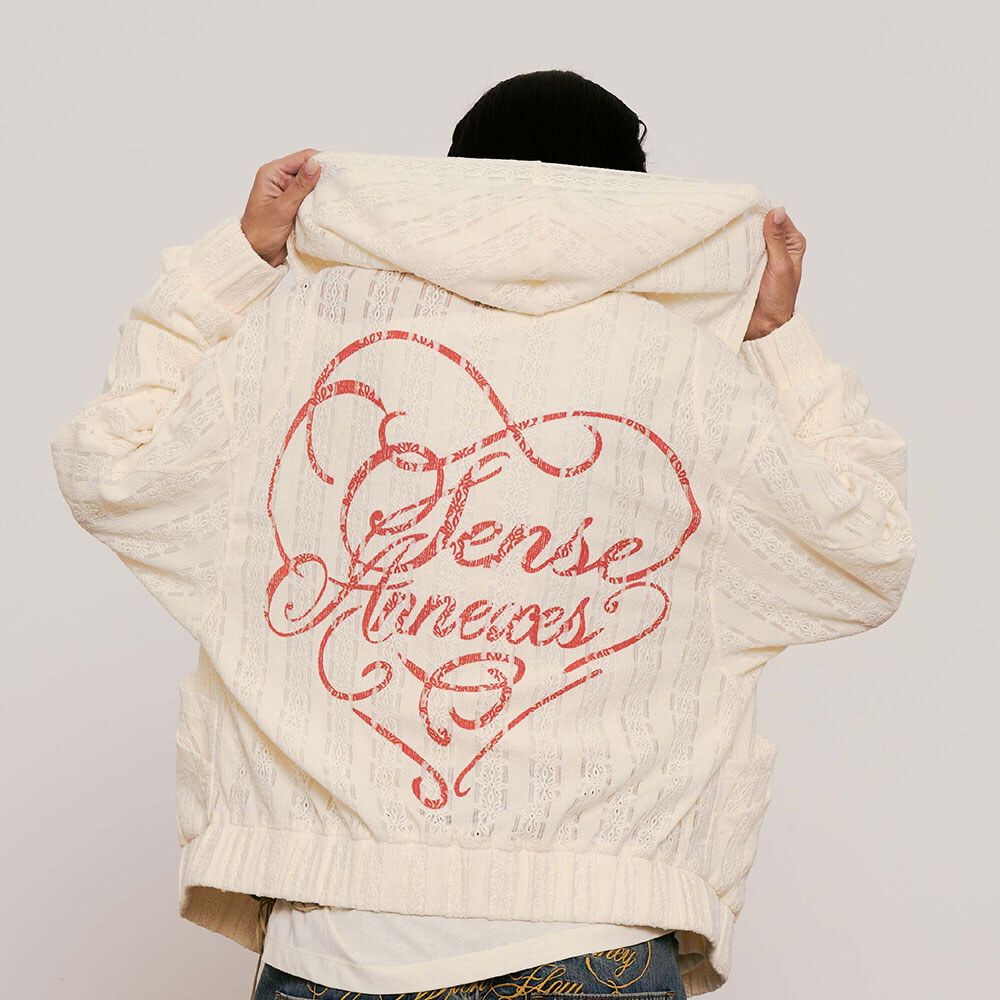 拉鍊帽T Branscombe Tape Lace Zip up Hoodie