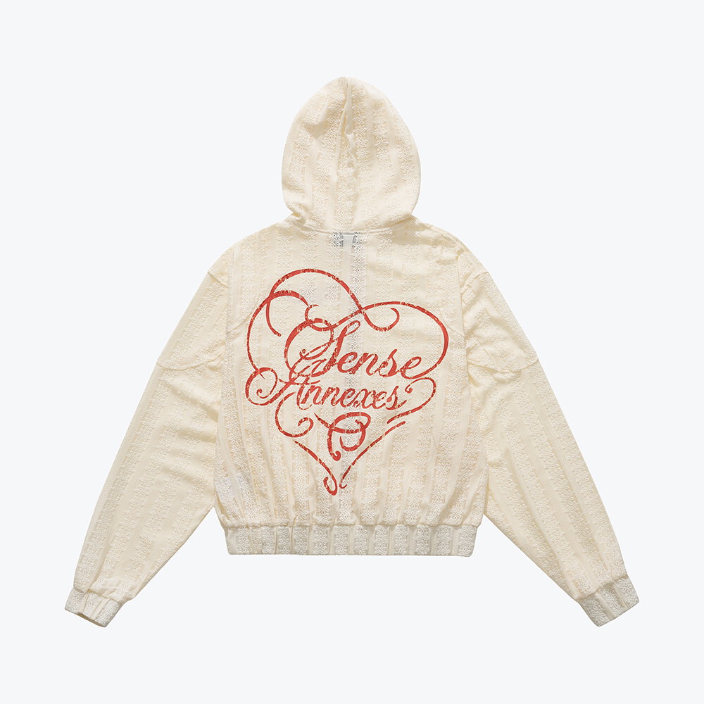 拉鍊帽T Branscombe Tape Lace Zip up Hoodie