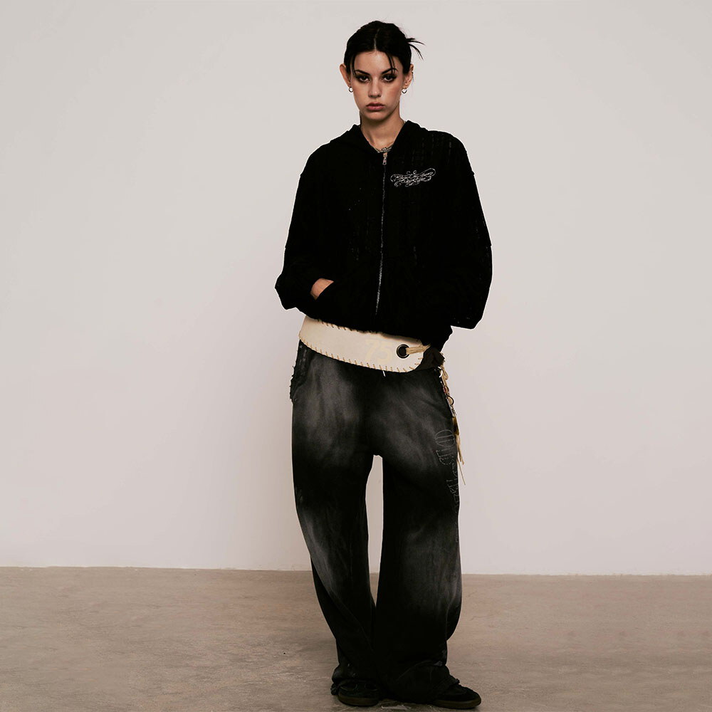 拉鍊帽T Branscombe Tape Lace Zip up Hoodie