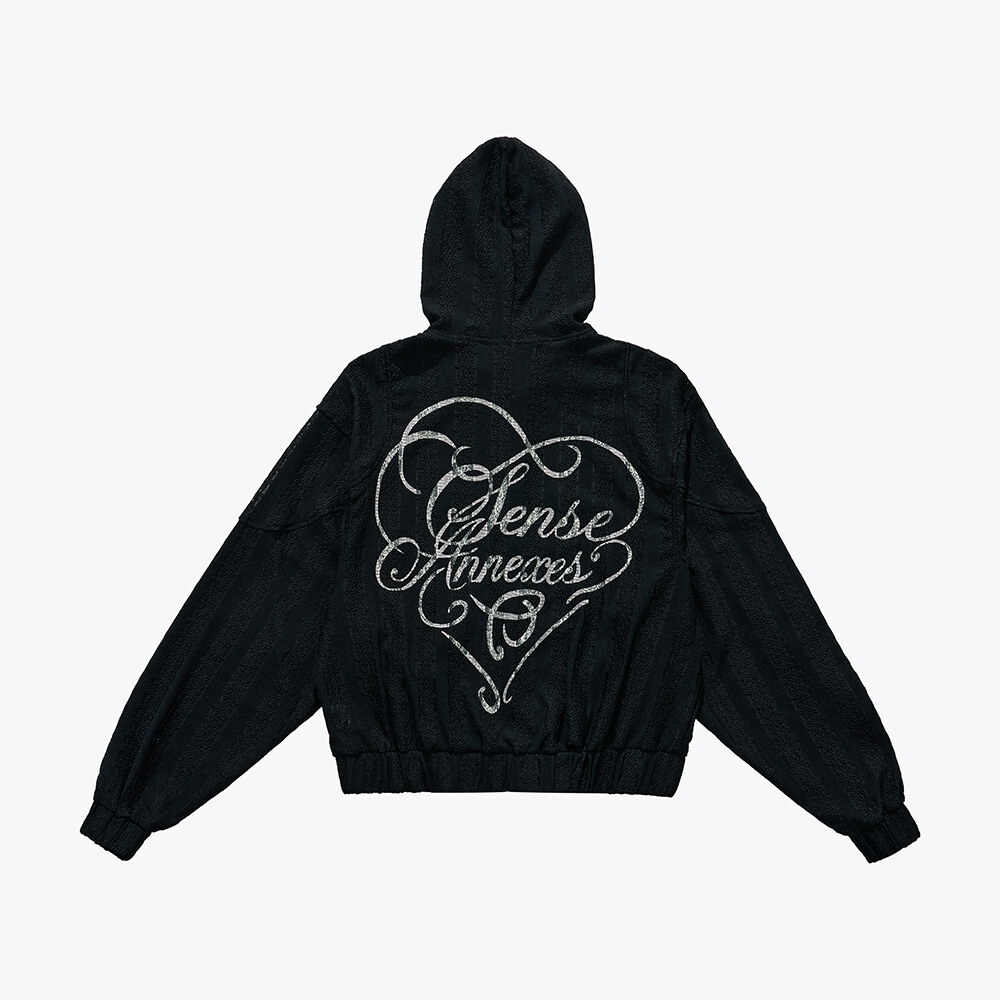 拉鍊帽T Branscombe Tape Lace Zip up Hoodie