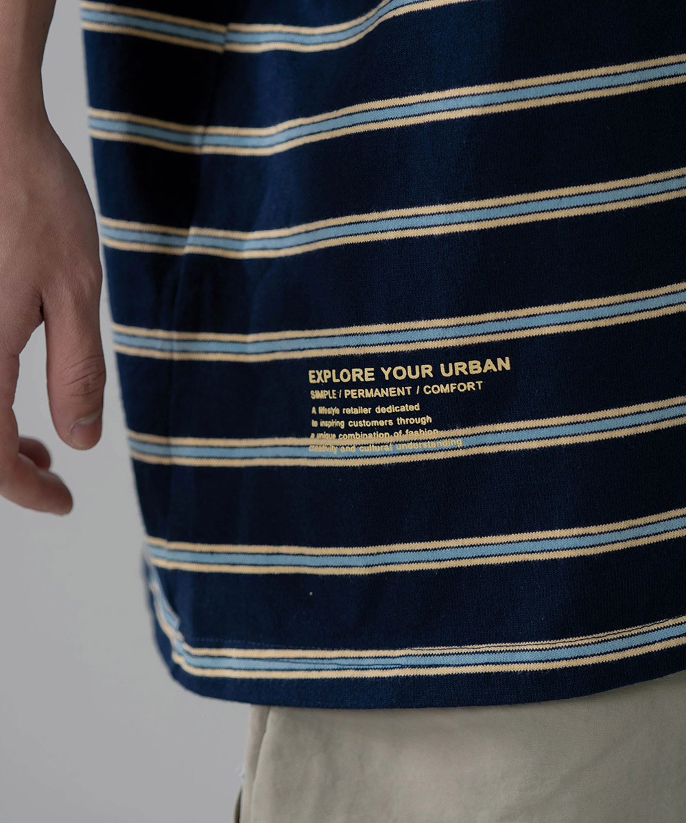 條紋短Tee Multi Stripe SS