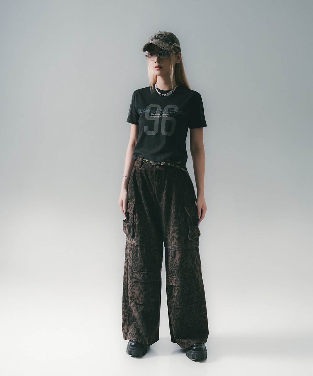短版印花上衣 Football Crop Tee