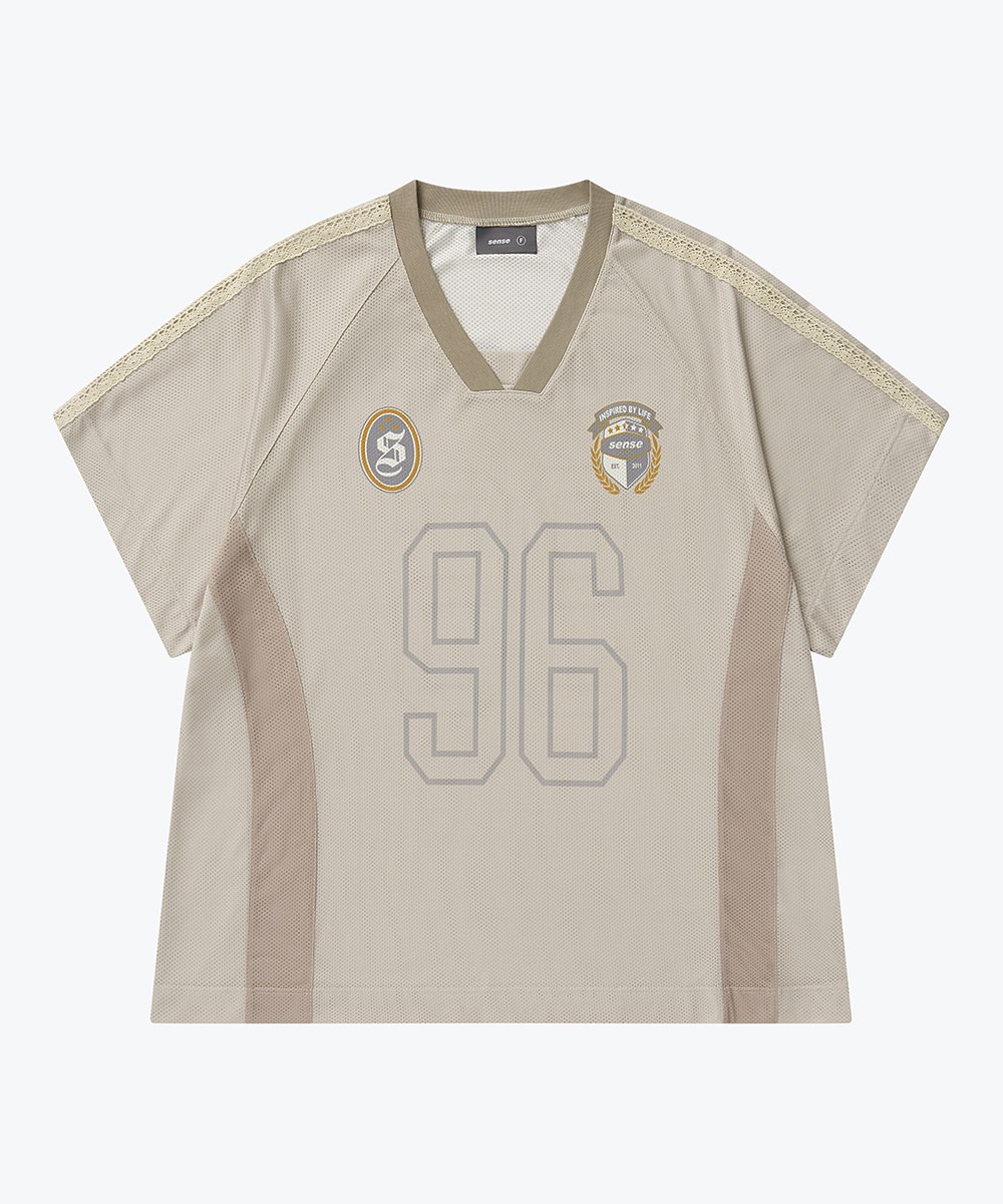 拼接足球上衣 Football Mesh Oversize T-Shirts