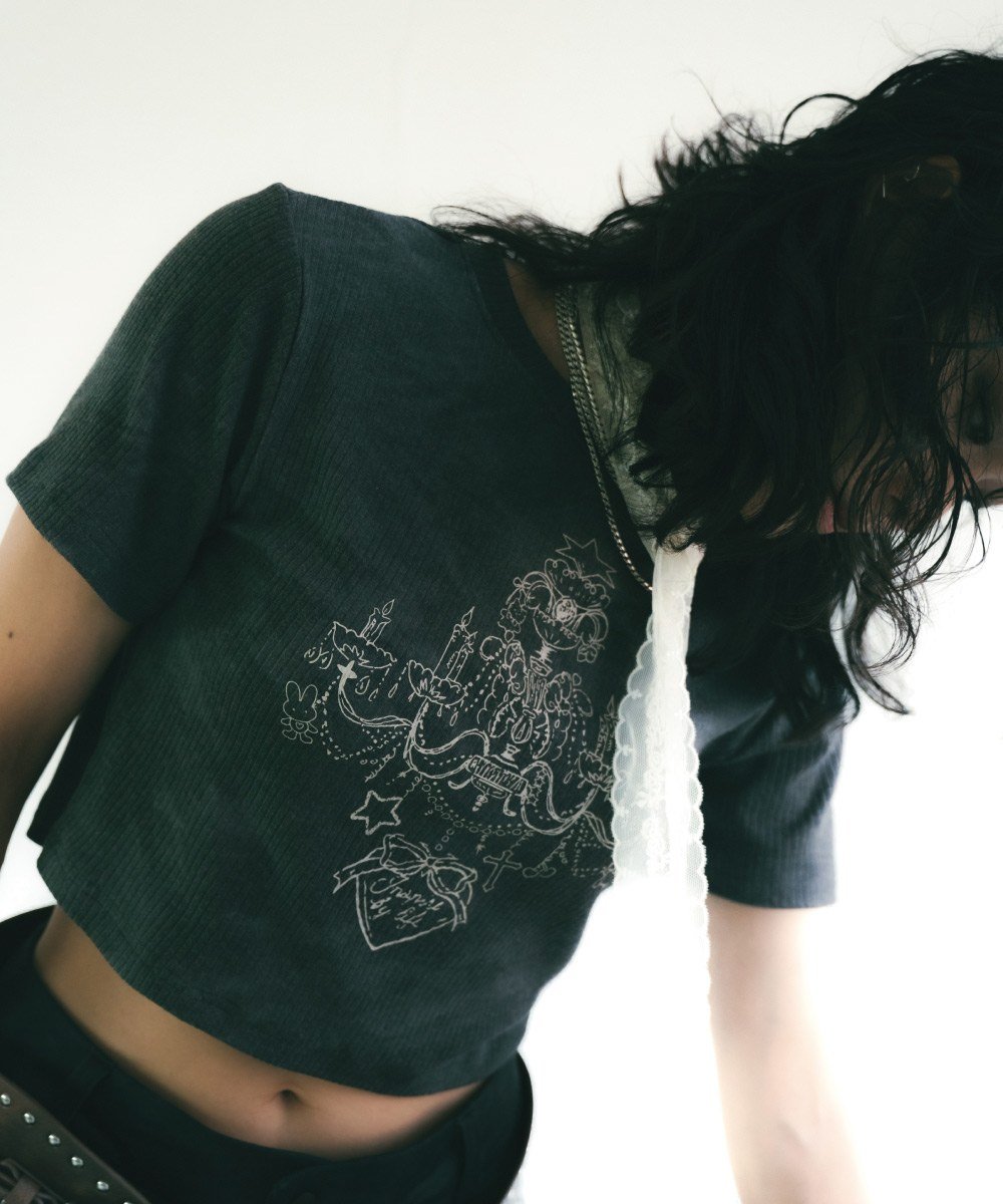 印花上衣 Crystal Chandelier Printed Top