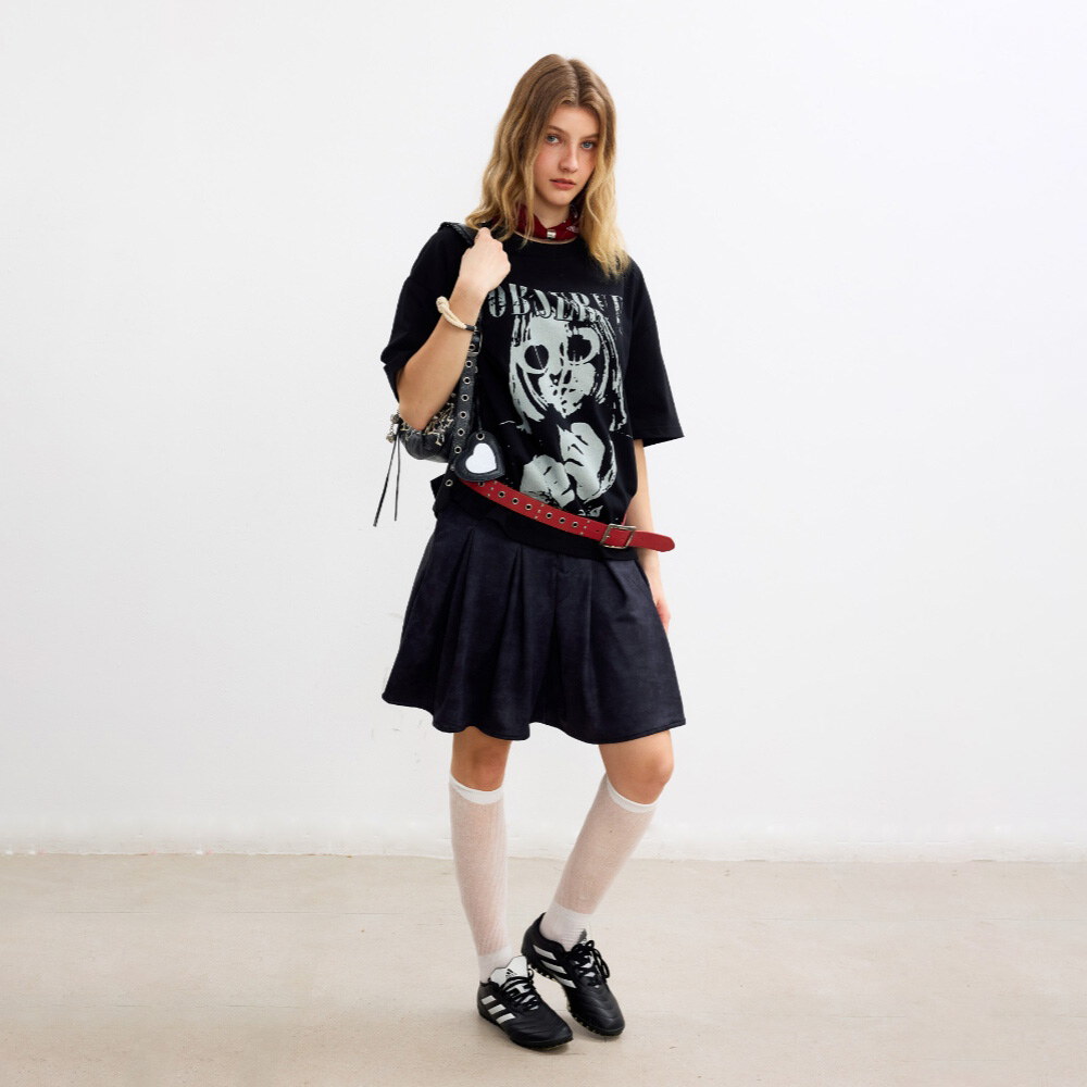 圖像短袖上衣 Oberserve Mask Graphic SS