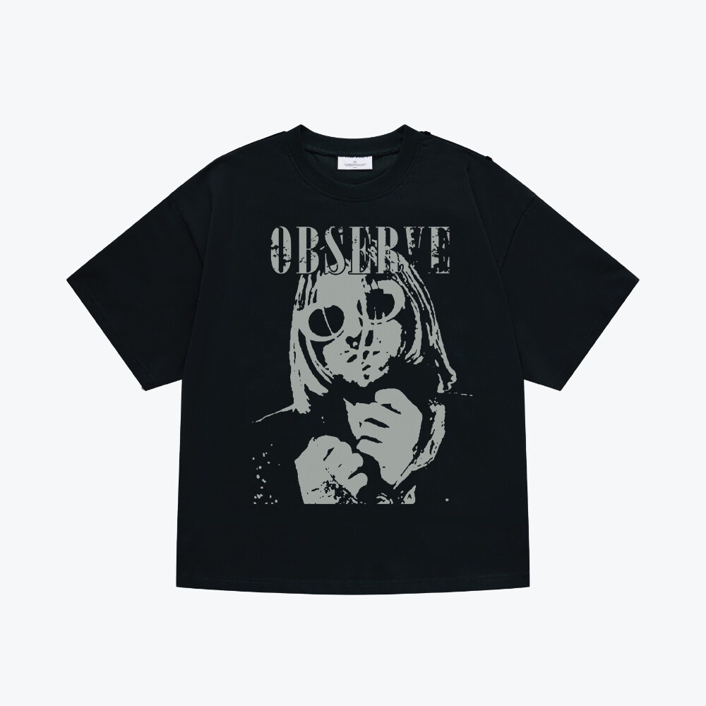 圖像短袖上衣 Oberserve Mask Graphic SS